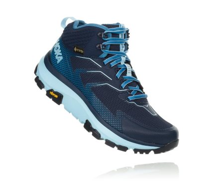 Hoka One One Toa Gore-tex Ženske Pohodniški Čevlji Črna / Svetlo Turkizna SI-360147Q